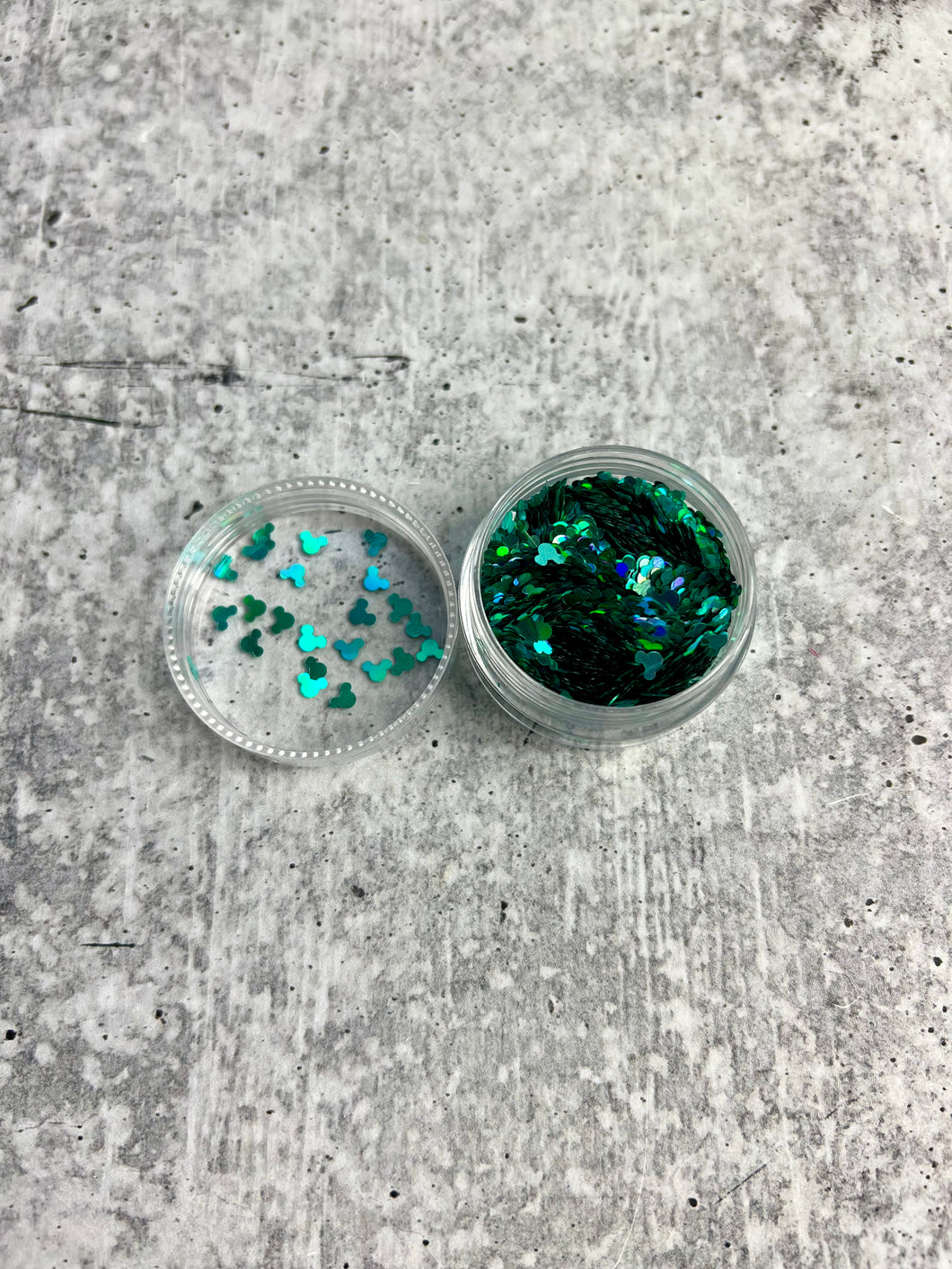 CLEARANCE - TEAL MOUSE GLITTER - 1/2 oz