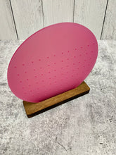 Load image into Gallery viewer, Earring Display - Pink Acrylic |  Wood Base