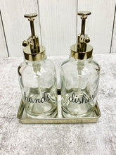 Load image into Gallery viewer, Set of 2 Soap Dispenser - Hands / Dishes - Decor | Kitchen |