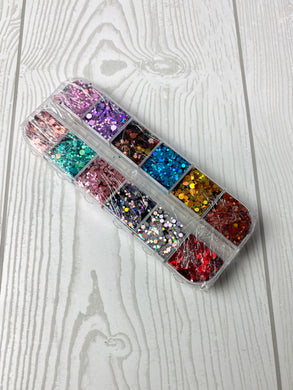CLEARANCE - READ DESCRIPTION - 12 COUNT GLITTER SAMPLE SET