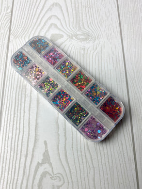 CLEARANCE - READ DESCRIPTION - 12 COUNT GLITTER SAMPLE SET