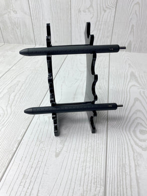 CLEARANCE - Glitter Pen Stand - BLACK - Holds 6 Pens