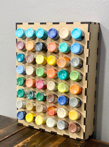 Acrylic Paint Storage | Craft Room Organizer | Acrylic Paint Holder