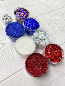 4th of July Theme Glitter Set - Patriotic | Polyester