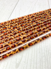 Load image into Gallery viewer, 200 - Leopard Print Reusable Plastic Straws - 9&quot; Long