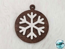Load image into Gallery viewer, Simple, Rustic Snowflake Christmas Ornament - Farmhouse | Decor | Christmas |