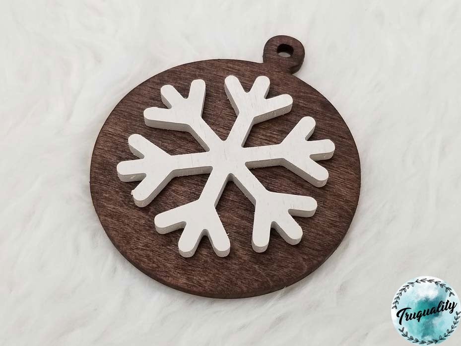 Simple, Rustic Snowflake Christmas Ornament - Farmhouse | Decor | Christmas |
