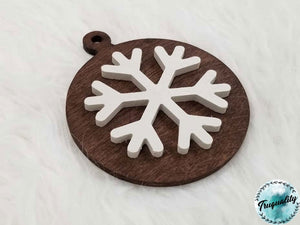 Simple, Rustic Snowflake Christmas Ornament - Farmhouse | Decor | Christmas |