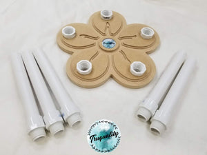 5 Cup drying rack (1/2” PVC) for glitter tumbler making / cuptisserie / cup turner