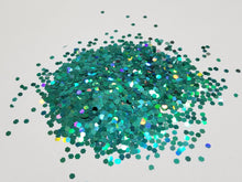 Load image into Gallery viewer, Chunky Teal Custom Glitter Mix - Available in 1,2, or 4 oz - Polyester, Solvent Resistant