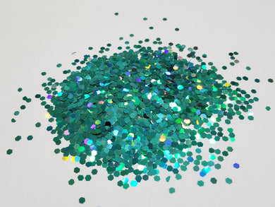 Chunky Teal Custom Glitter Mix - Available in 1,2, or 4 oz - Polyester, Solvent Resistant
