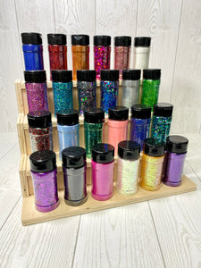 Set of 24 Polyester Glitter - 4 oz each