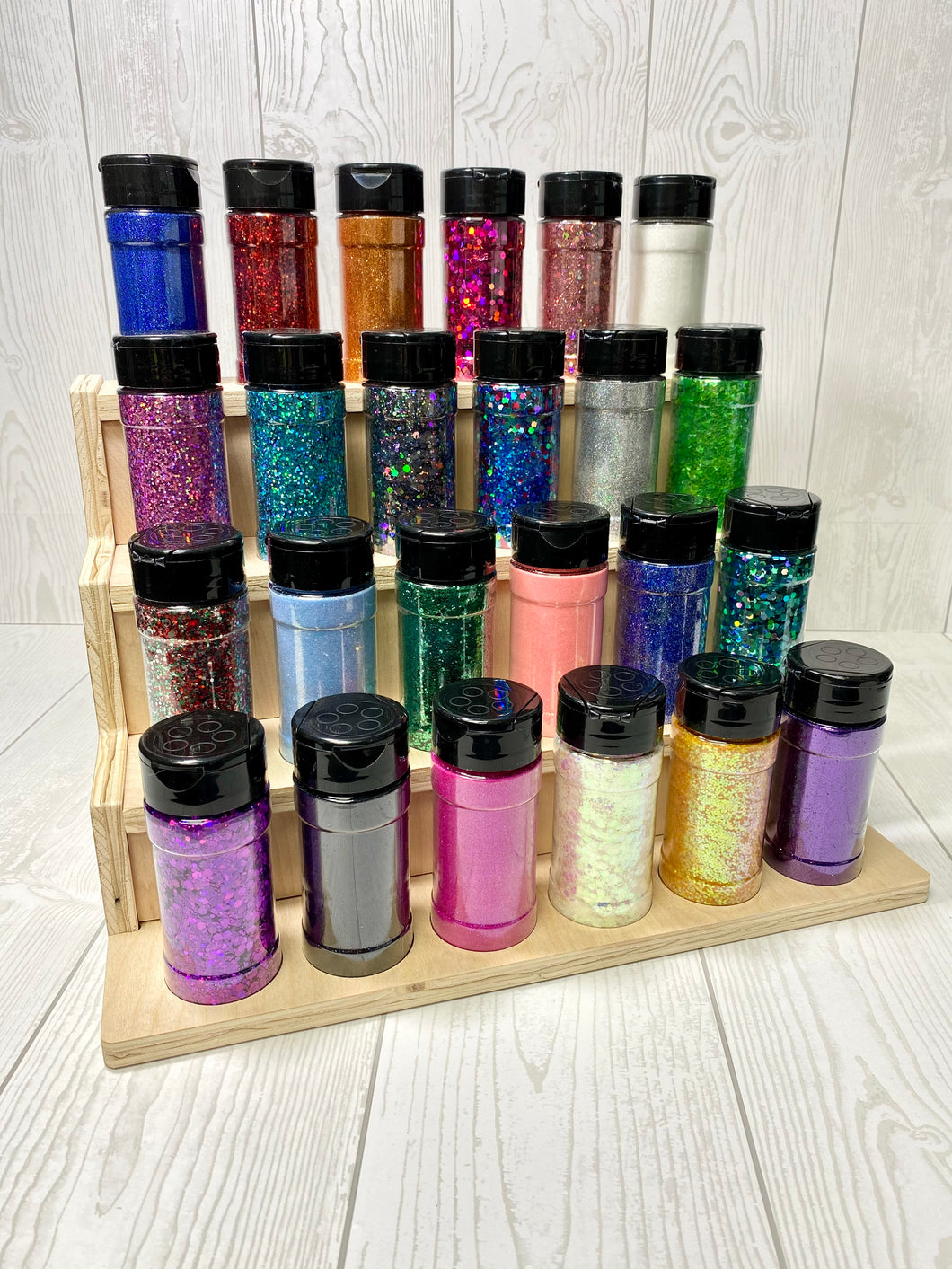 Set of 24 Polyester Glitter - 4 oz each